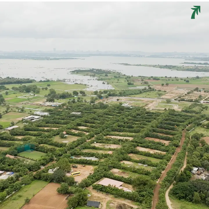 Aerial view of Woods Shamshabad