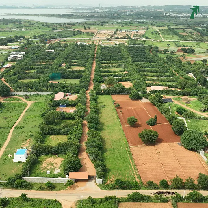 Aerial view of Woods Shamshabad