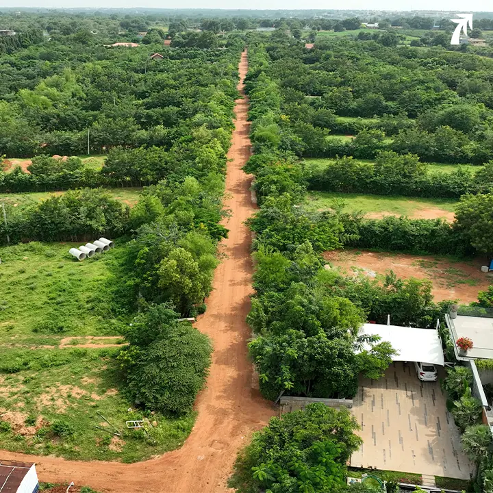 Aerial view of Woods Shamshabad