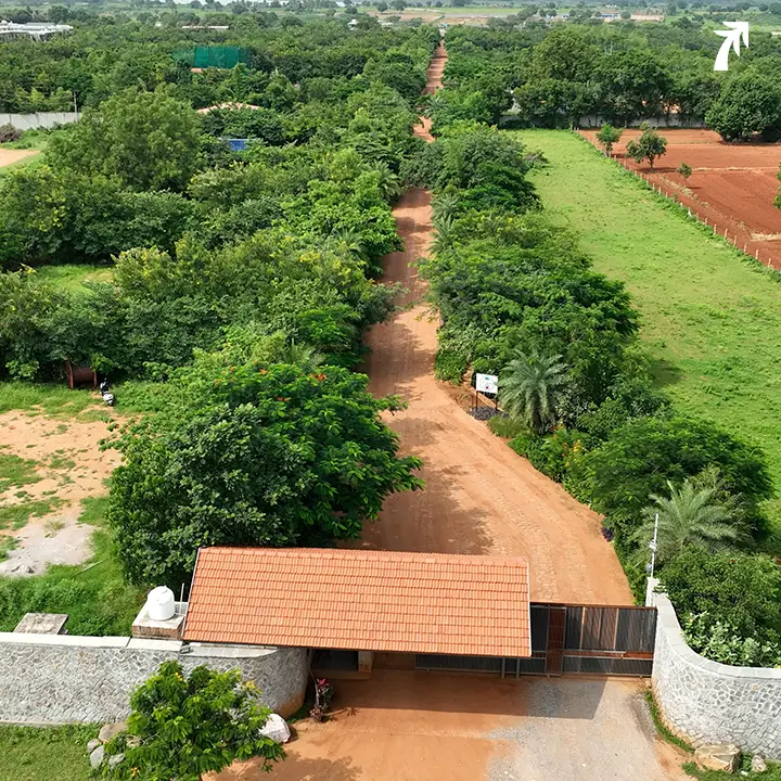 Aerial view of Woods Shamshabad