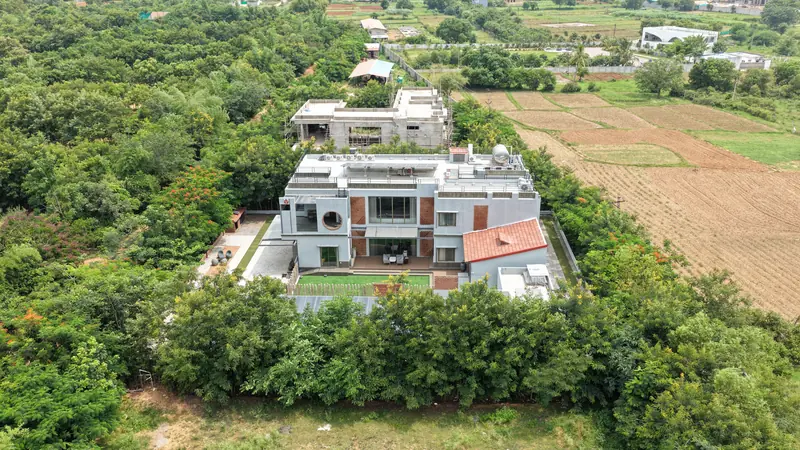 Aerial view of Woods Shamshabad