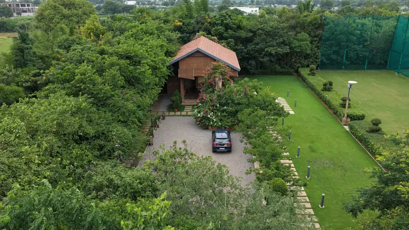 Aerial view of Woods Shamshabad