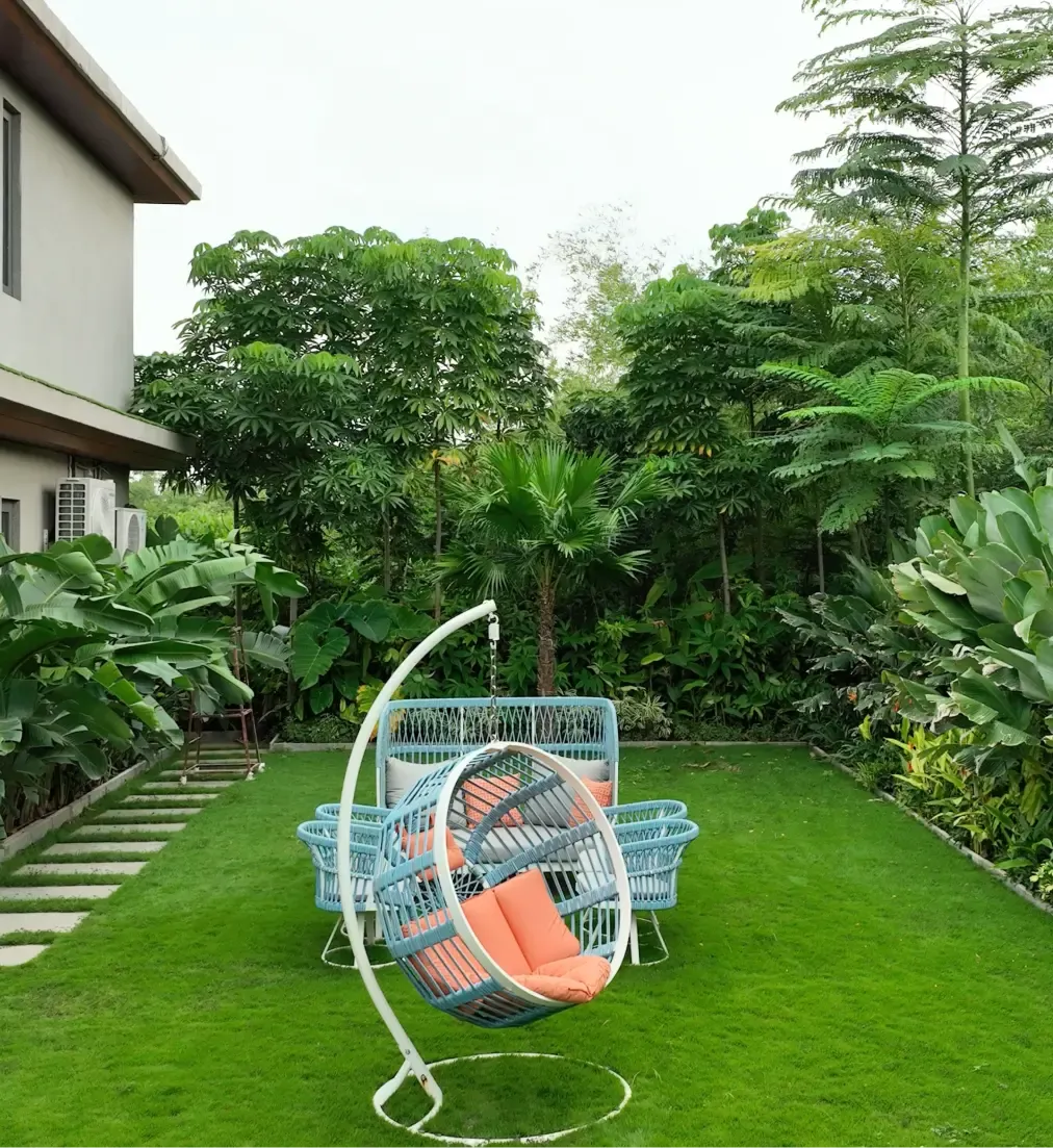 Garden and forest landscape at Woods Shamshabad
