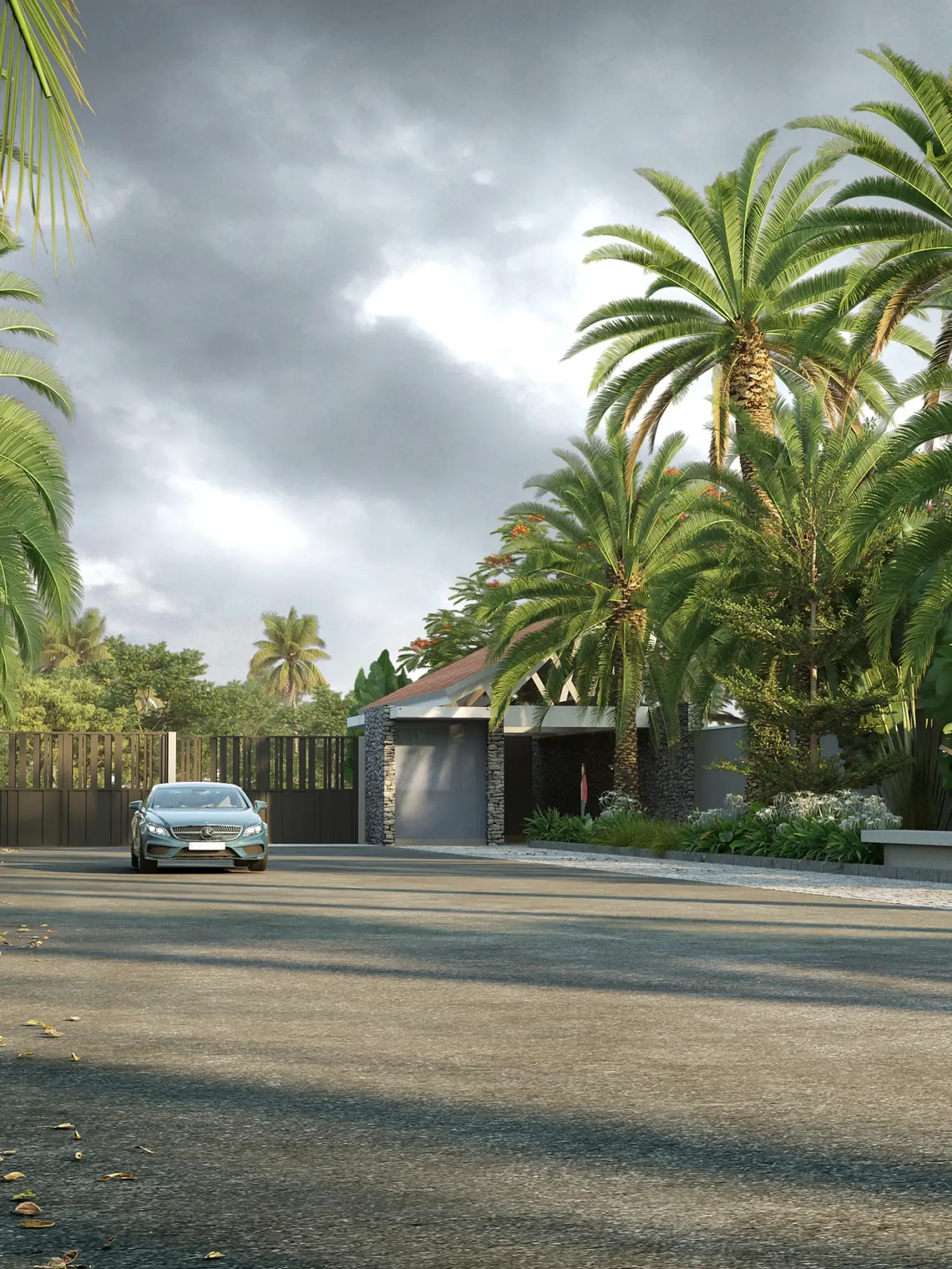 Entrance landscape rendering