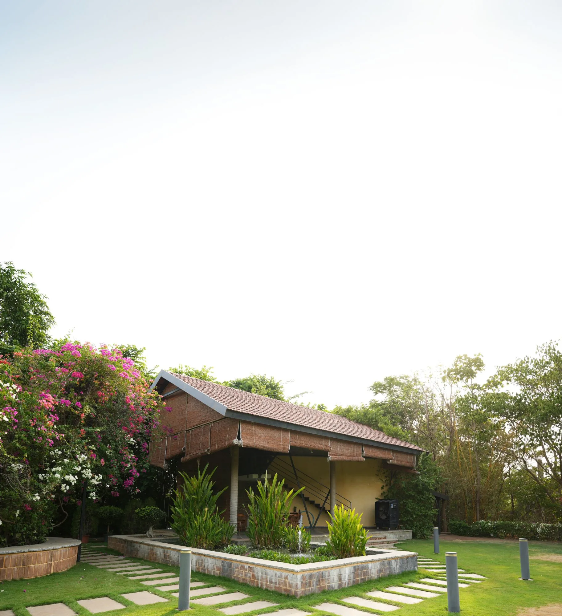 Pavilion lounge at Woods Shamshabad