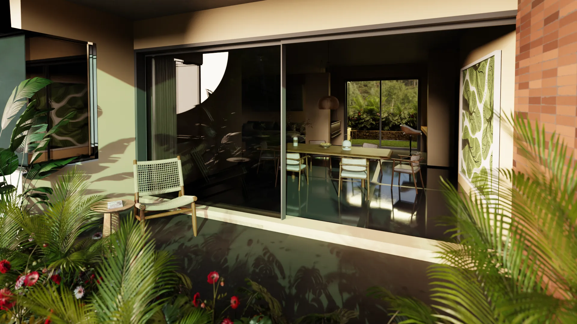 Illustrative balcony scene at Woods at Banjara Hills